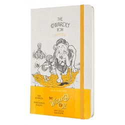 Блокнот Moleskine Le Wizard of Oz Large A5 120 листов без линовки белый/желтый на сшивке (130x210 мм)